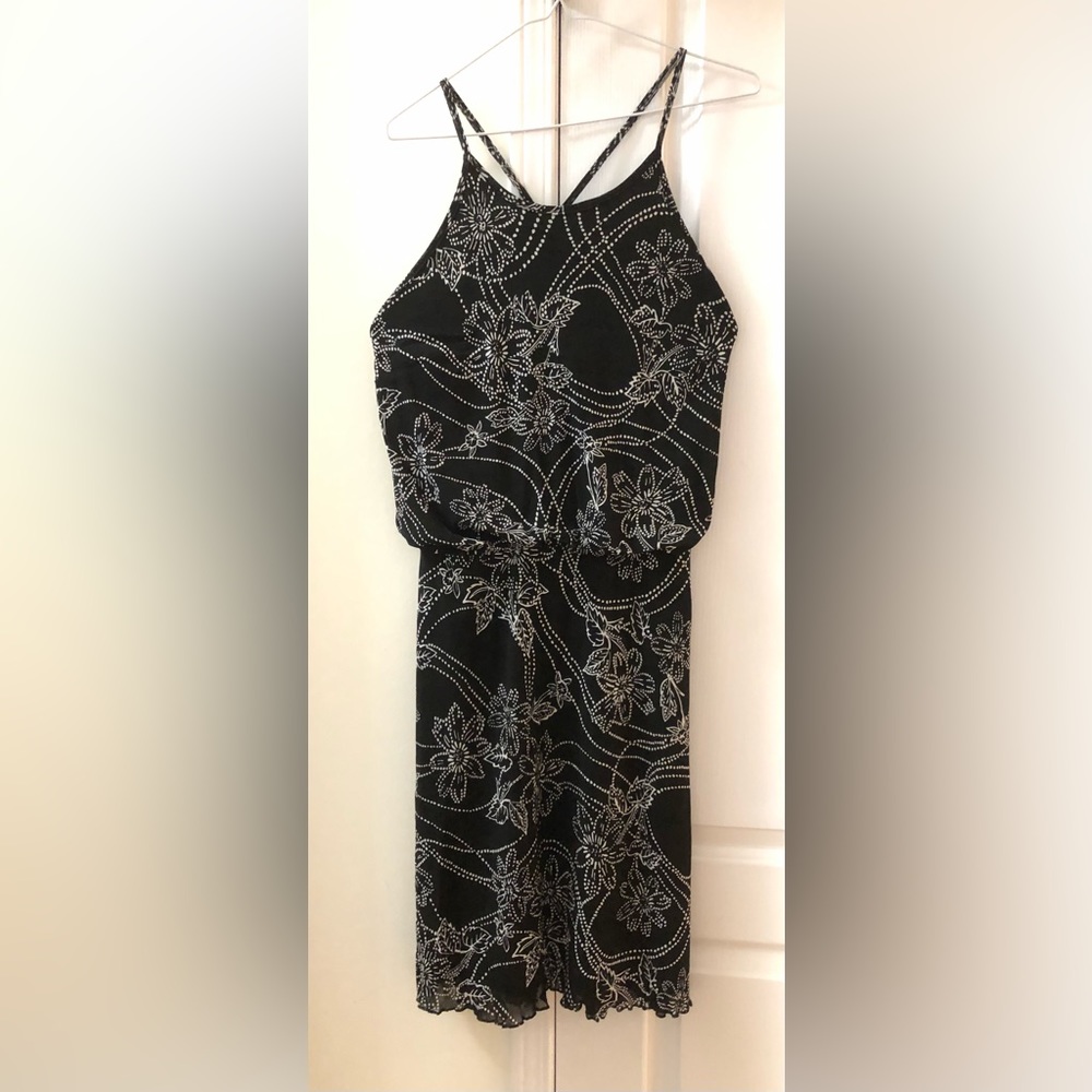 Karimadon Black and White Floral dress